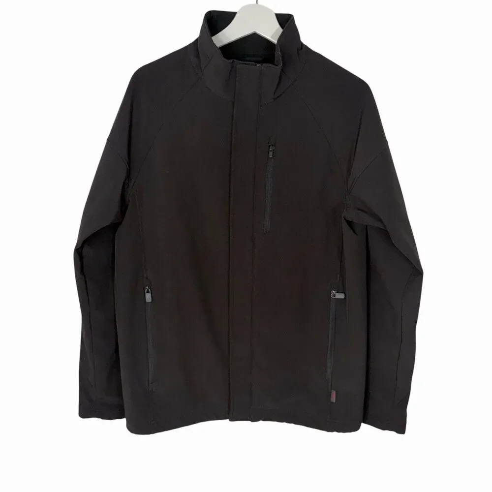 Tumi Tech Jacket Men's Small Black Full Zip Polyester Soft Shell*